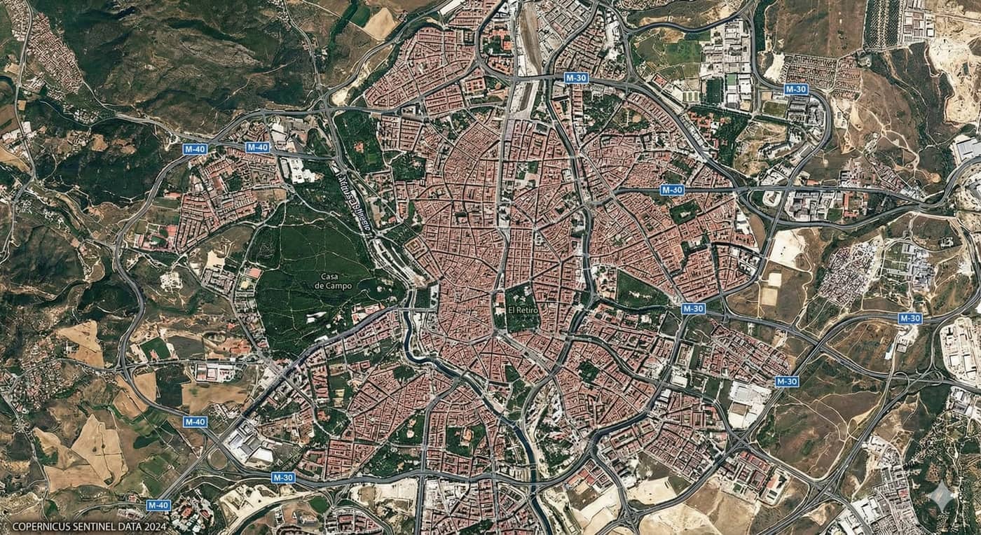 Mapa de barrios de Madrid