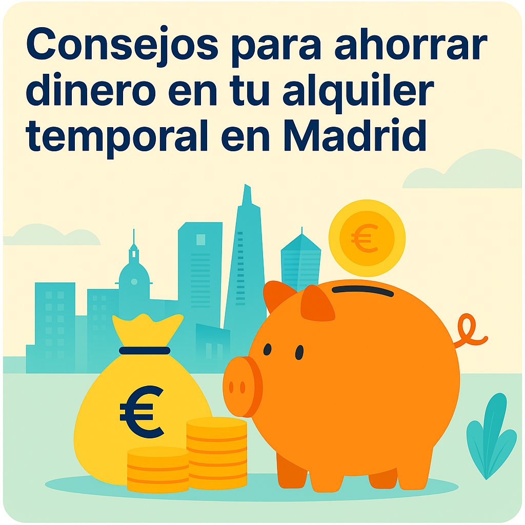 Consejos para ahorrar dinero en tu alquiler temporal en Madrid