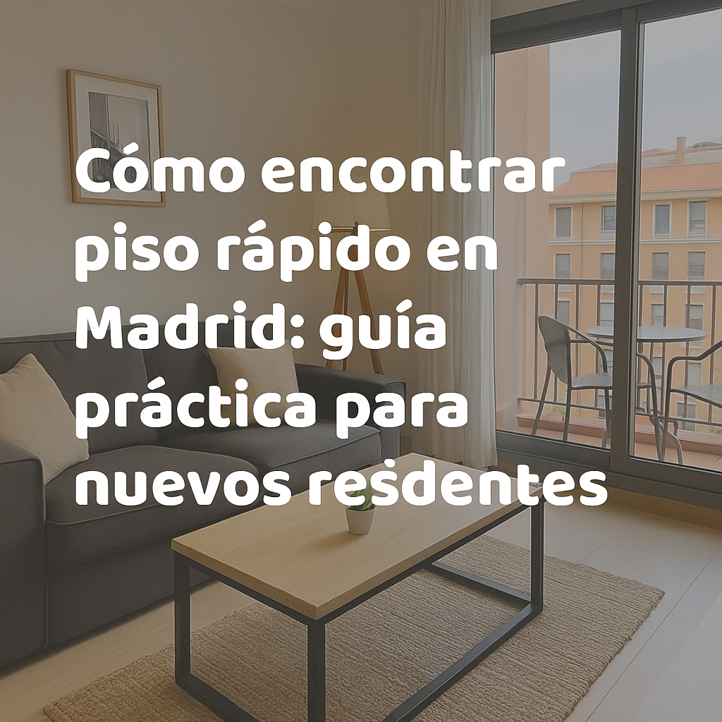 Cómo encontrar piso rápido en Madrid: guía práctica para nuevos residentes