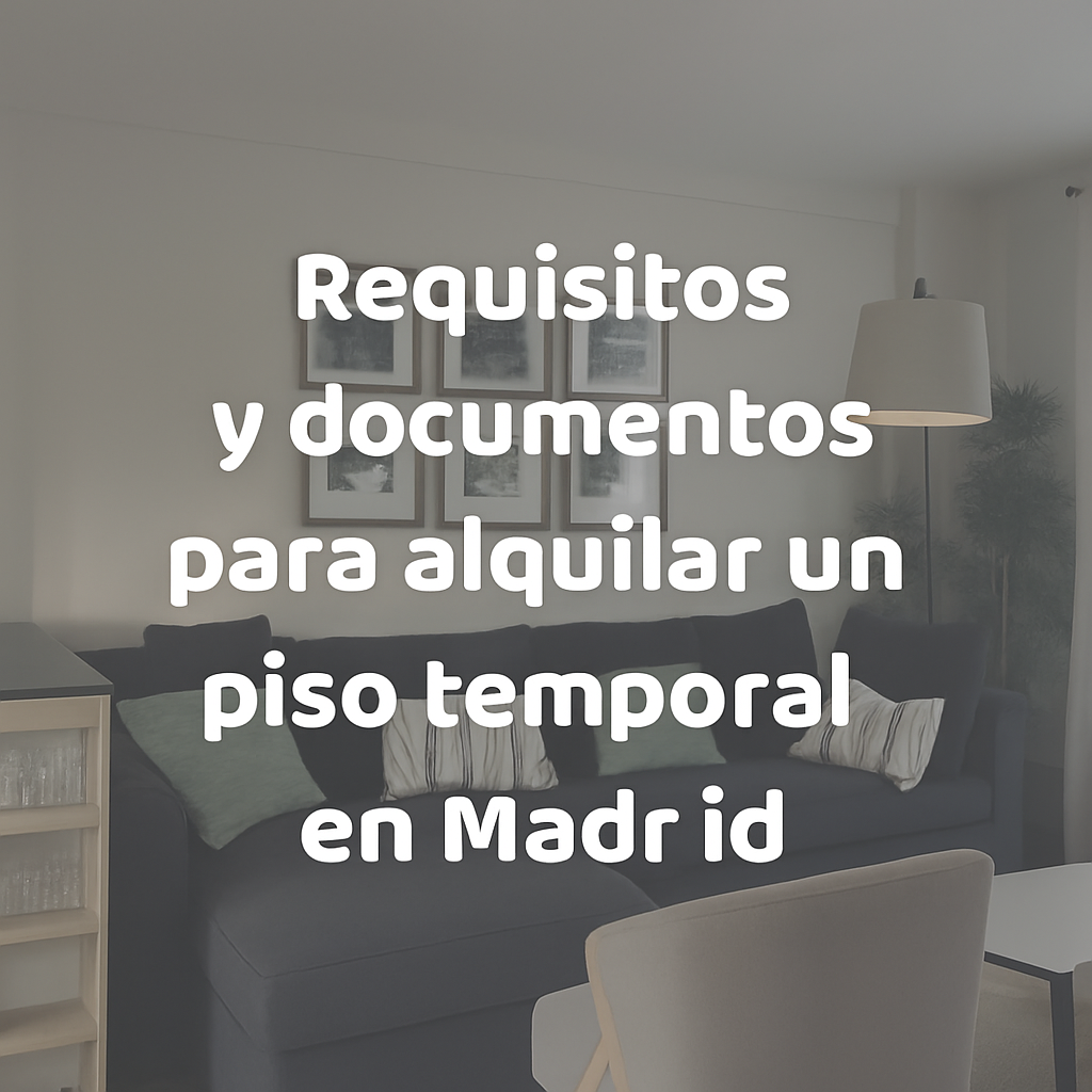 Requisitos y documentos para alquilar un piso temporal en Madrid: Guía completa 2025