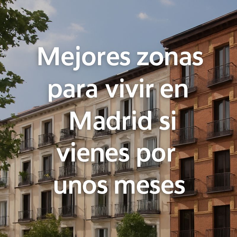 Mejores zonas para vivir en Madrid si vienes por unos meses