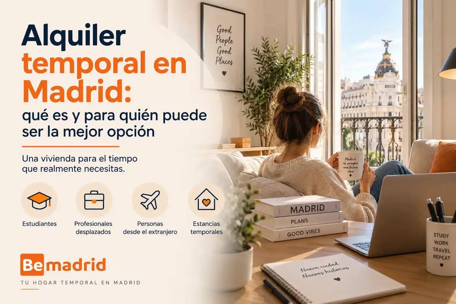 Alquiler temporal en Madrid: qué es y para quién puede ser la mejor opción