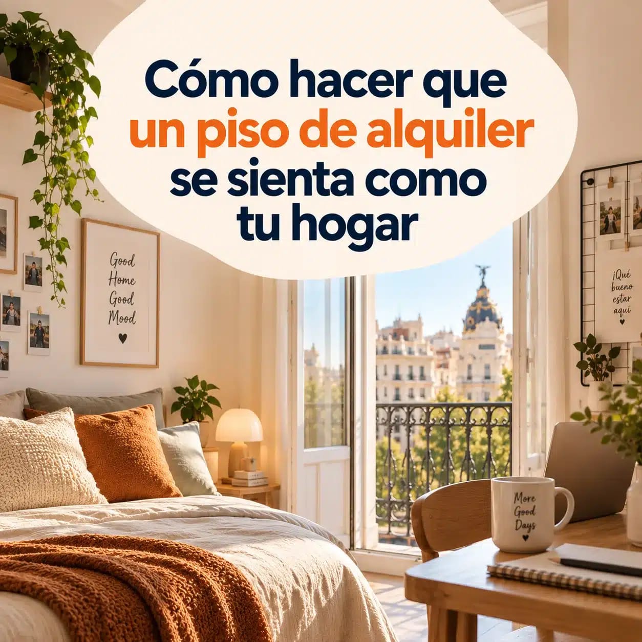 Cómo hacer que un piso de alquiler se sienta como tu hogar