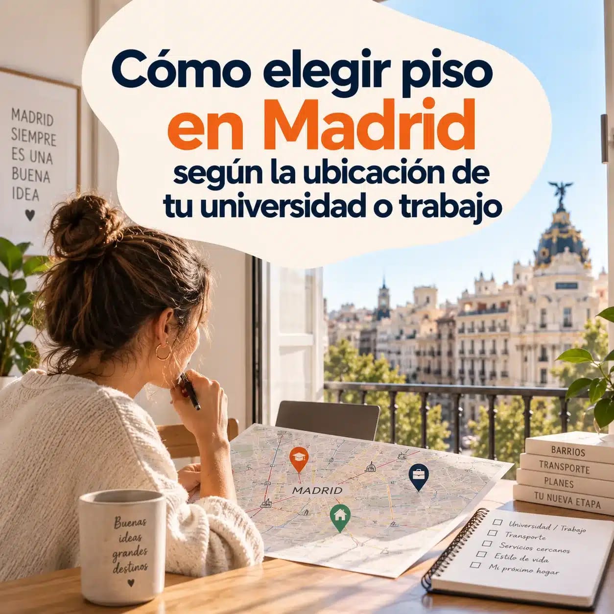 Cómo elegir piso en Madrid según la ubicación de tu universidad o trabajo