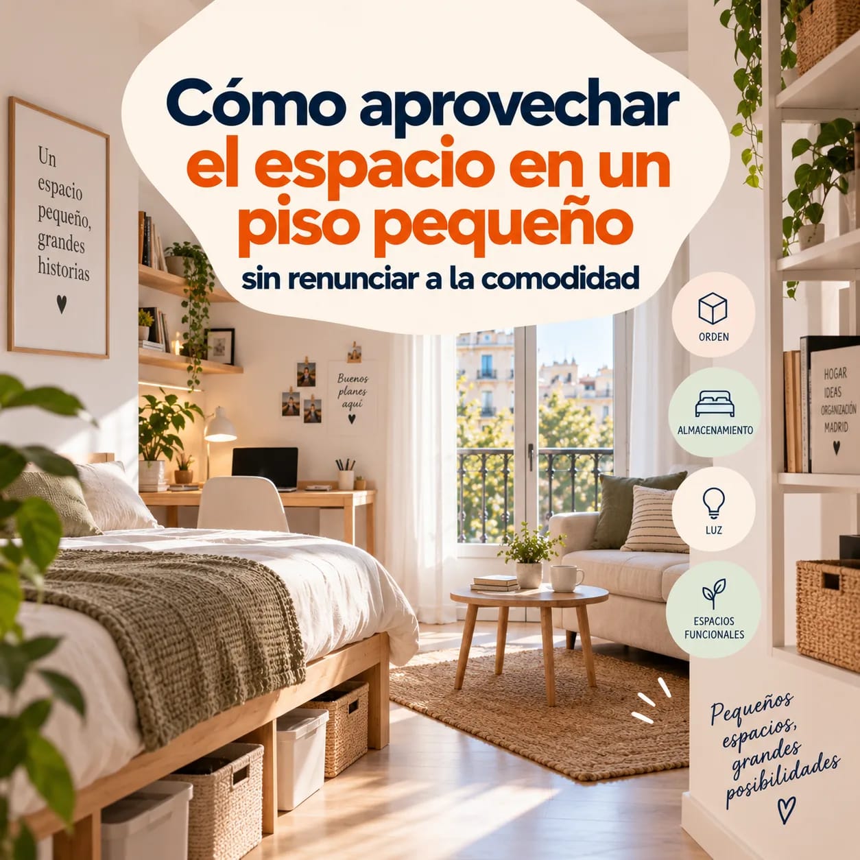 Cómo aprovechar el espacio en un piso pequeño sin renunciar a la comodidad