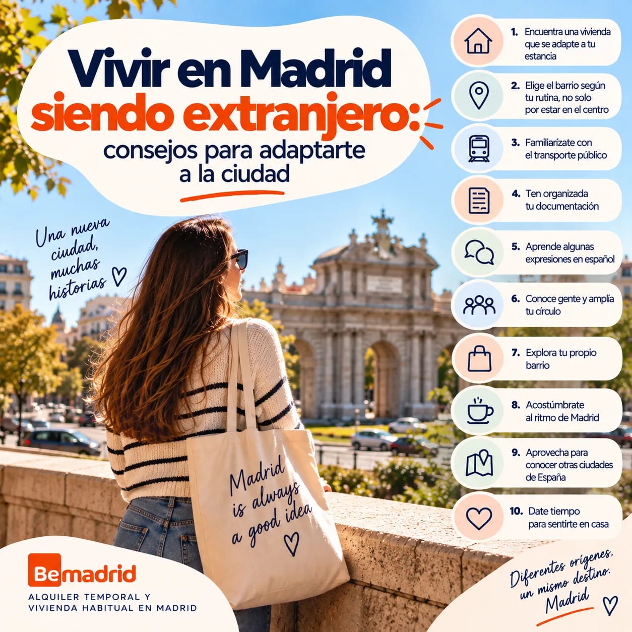 Vivir en Madrid siendo extranjero: consejos para adaptarte a la ciudad