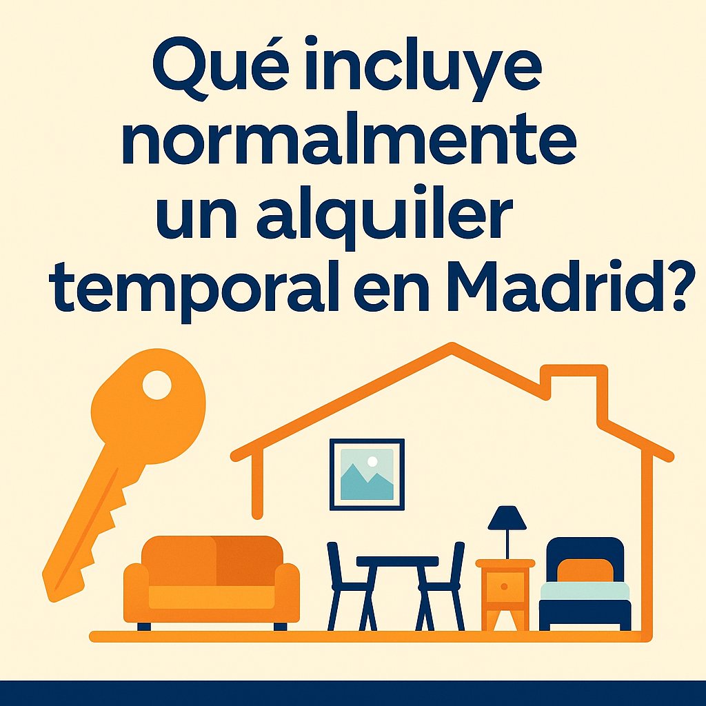 ¿Qué incluye normalmente un alquiler temporal en Madrid?