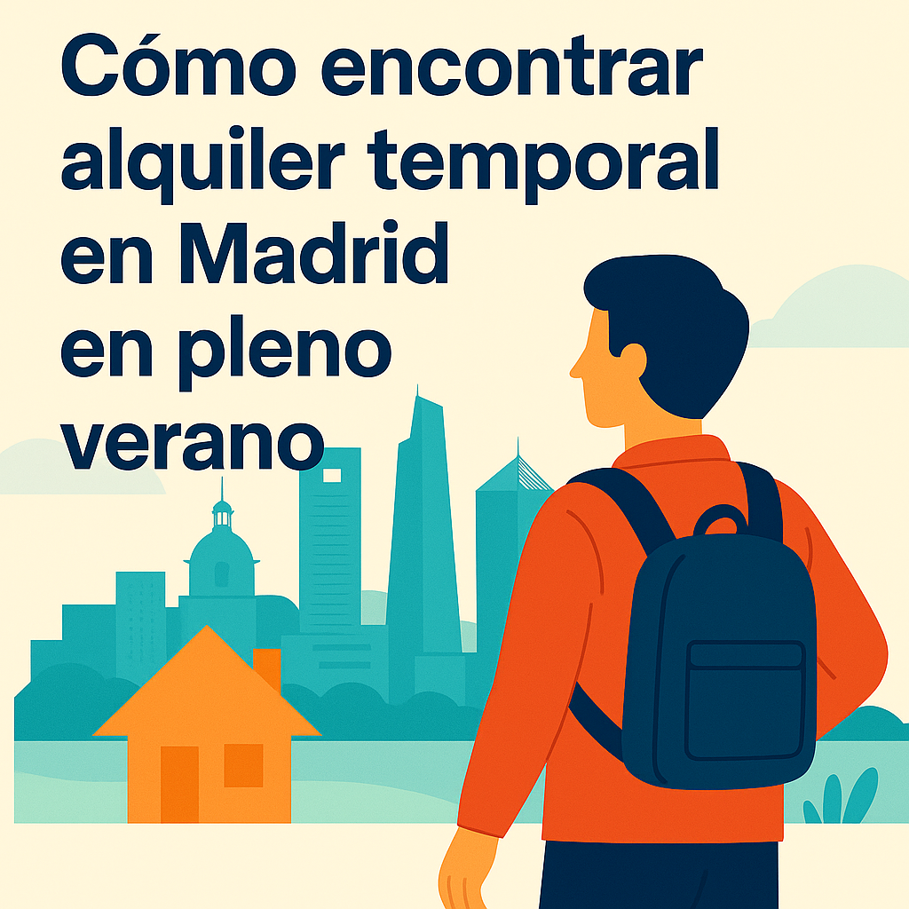Cómo encontrar alquiler temporal en Madrid en pleno verano