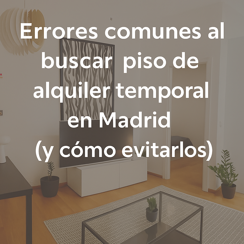 Errores comunes al buscar piso de alquiler temporal en Madrid (y cómo evitarlos)
