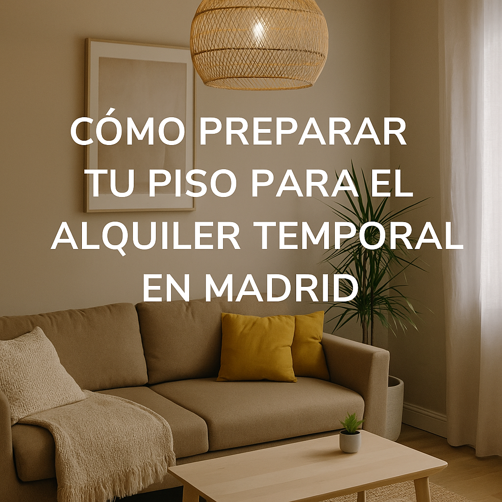 Cómo preparar tu piso para el alquiler temporal en Madrid