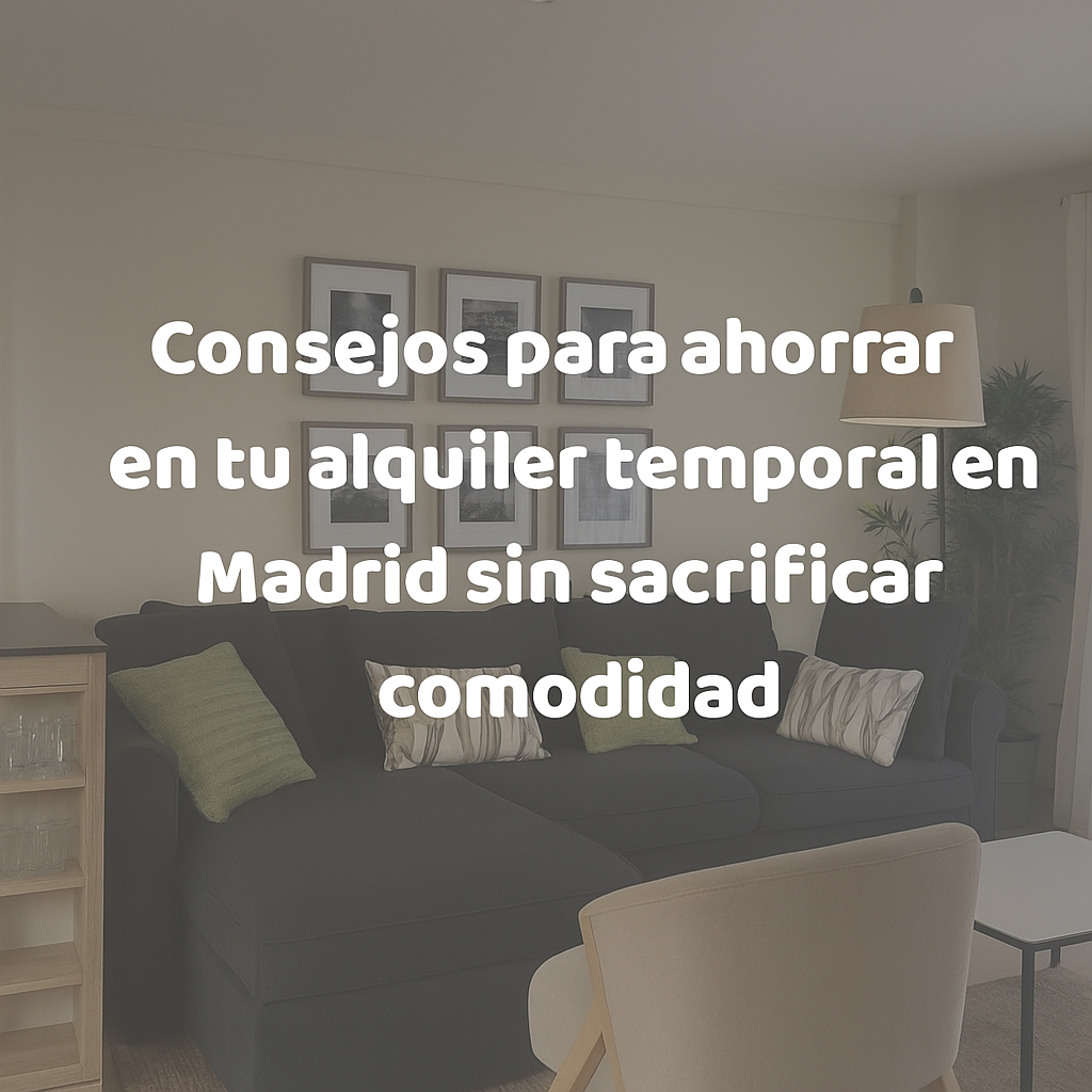Consejos para ahorrar en tu alquiler temporal en Madrid sin sacrificar comodidad